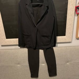 Black Relaxed Blazer by Yummy with Matching Pants